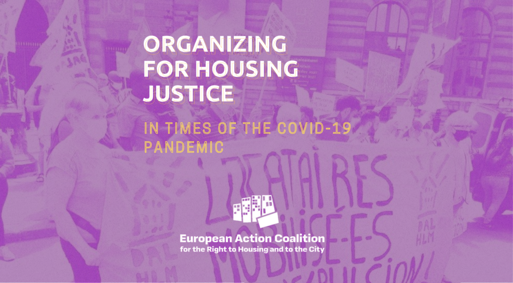 for housing justice in times of the Covid19 pandemic European Action Coalition